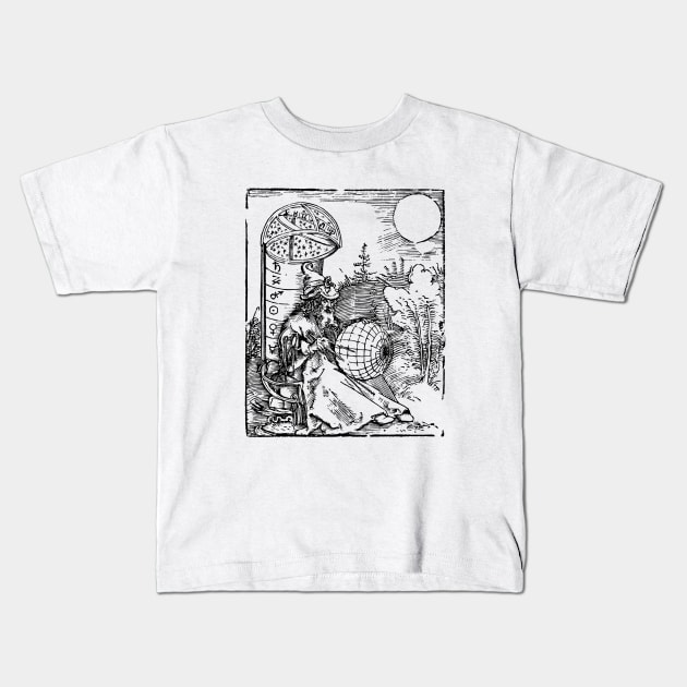 The Astronomer Kids T-Shirt by Novis Imaginibus